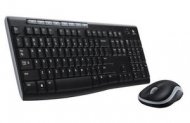 Logitech Wireless Desktop MK270 (USB, FM, keyboard:2xAAA, mouse:optical, 1000dpi, 3btn+Roll, 1xAA) Retail , 